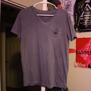 Ralph Lauren Short-Sleeve V-neck (Gray)
